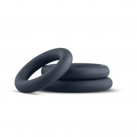 Набор эрекционных колец Boners 3-Piece Cock Ring Set - Grey - 1