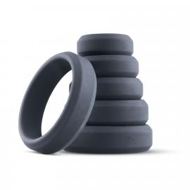 Набор эрекционных колец Boners 6-Piece Cock Ring Set - 1