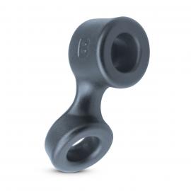 Эрекционное кольцо Boners Cock Ring And Ball Stretcher - Grey - 1