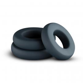Набор эрекционных колец Boners 3-Piece Hefty Cock Ring Set - 1