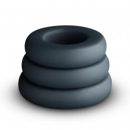 Набор эрекционных колец Boners 3-Piece Hefty Cock Ring Set - 5