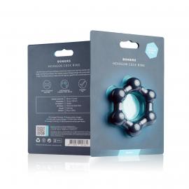 Эрекционное кольцо Boners Hexagon Cock Ring - 4