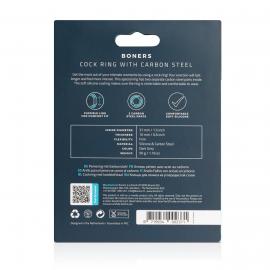 Эрекционное кольцо Boners Cock Ring With Carbon Steel - 4