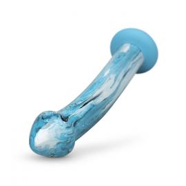 Скляний ділдо Gildo Ocean Ripple - 7
