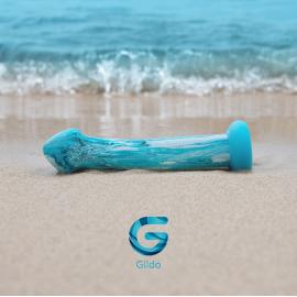 Скляний ділдо Gildo Ocean Ripple - 9