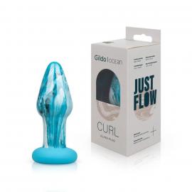 Скляна анальна пробка Gildo Ocean Curl - 4