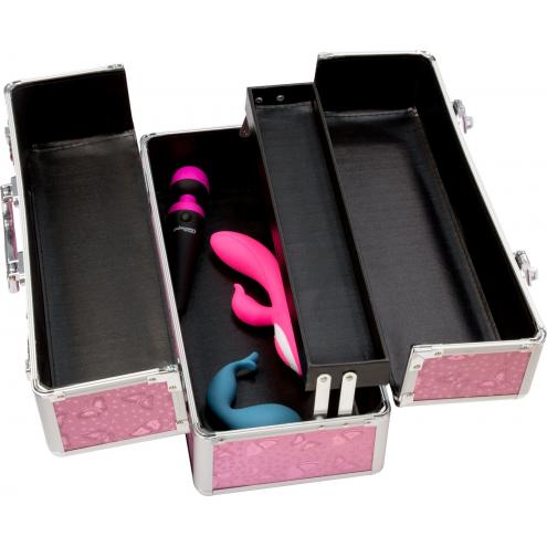 Великий кейс для секс-іграшок BMS Factory Large Lokable Vibrator Case Pink, кодовий замок
