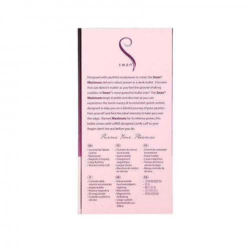 Вібропуля Swan Maximum + Comfy Cuff Pink