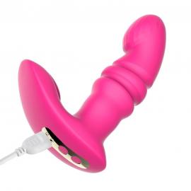 Вібратор із поступальними рухами Fun Town Jive Pink - 5