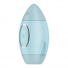 Вакуумный стимулятор с вибрацией Satisfyer Mission Control Blue - 4