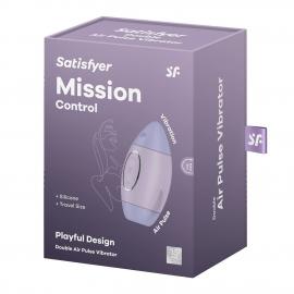 Вакуумный стимулятор с вибрацией Satisfyer Mission Control Violet - 2