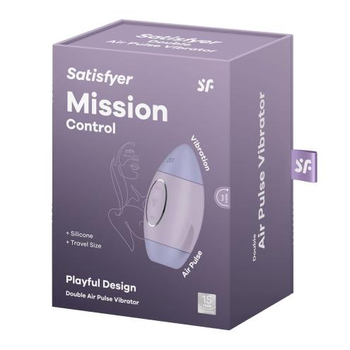 Вакуумный стимулятор с вибрацией Satisfyer Mission Control Violet