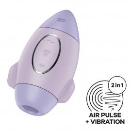 Вакуумный стимулятор с вибрацией Satisfyer Mission Control Violet - 1