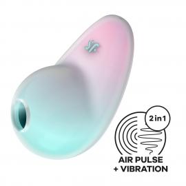 Вакуумный стимулятор с вибрацией Satisfyer Pixie Dust Mint/Pink - 1