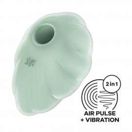 Вакуумный стимулятор с вибрацией Satisfyer Cloud Dancer Mint - 1