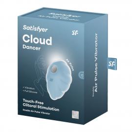 Вакуумный стимулятор с вибрацией Satisfyer Cloud Dancer Blue - 2