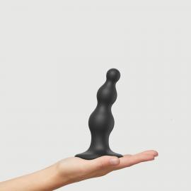 Насадка для страпону Strap-On-Me Dildo Plug Beads Black S - 2
