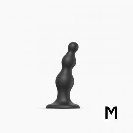 Насадка для страпону Strap-On-Me Dildo Plug Beads Black M - 1