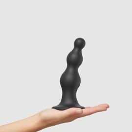 Насадка для страпону Strap-On-Me Dildo Plug Beads Black  L - 6