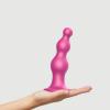 Насадка для страпону Strap-On-Me Dildo Plug Beads Framboise Metallic XXL