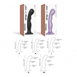 Насадка для страпона Strap-On-Me Dildo Plug P&G Black M - 4