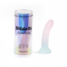 Ділдо з градієнтом і блискітками Love To Love Dildolls — Galactica - 5