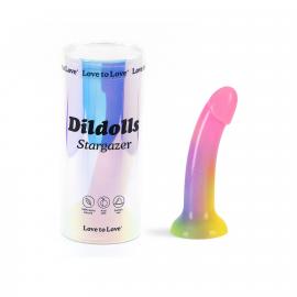Ділдо з градієнтом і блискітками Love To Love Dildolls — Stargazer - 5