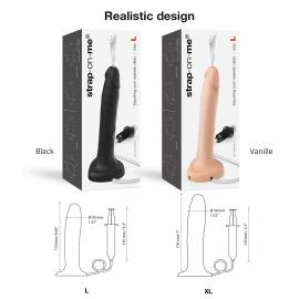 Кінчаючий фалоімітатор Strap-On-Me Squirting Cum Dildo Realistic Flash - 6