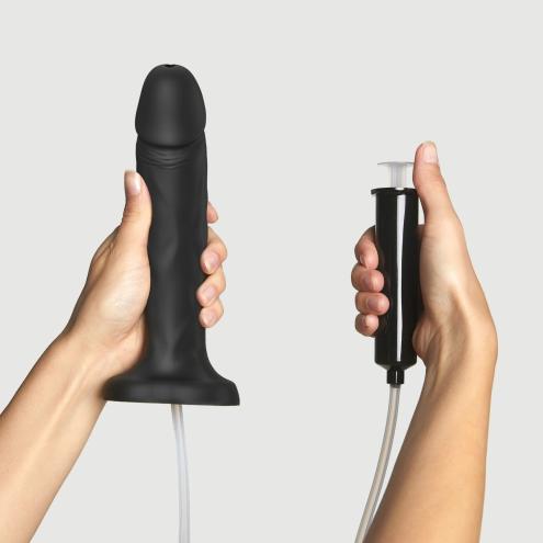 Кончающий фаллоимитатор Strap-On-Me Squirting Cum Dildo Realistic Black