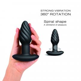 Анальна пробка з вібрацією та перловим масажем Dorcel Spin Plug - 2