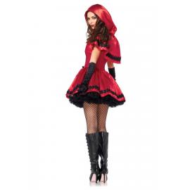 Еротичний костюм Червоної шапочки Leg Avenue Gothic Red Riding Hood XL, сукня, накидка - 4