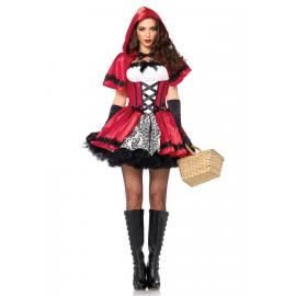 Еротичний костюм Червоної шапочки Leg Avenue Gothic Red Riding Hood 3X-4X, сукня, накидка - 5