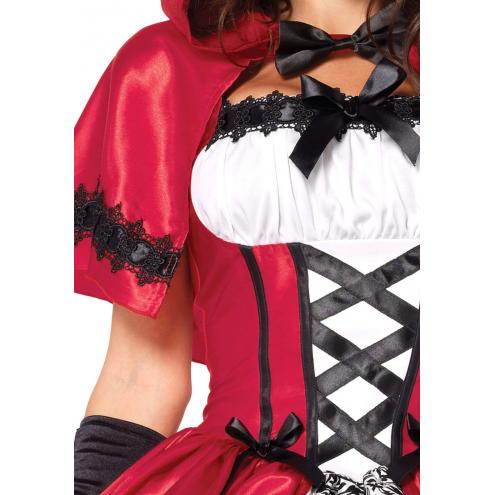 Еротичний костюм Червоної шапочки Leg Avenue Gothic Red Riding Hood 3X-4X, сукня, накидка