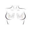 Пэстис-бабочки из кристаллов Leg Avenue Chrysallis nipple sticker, наклейки, светятся в темноте