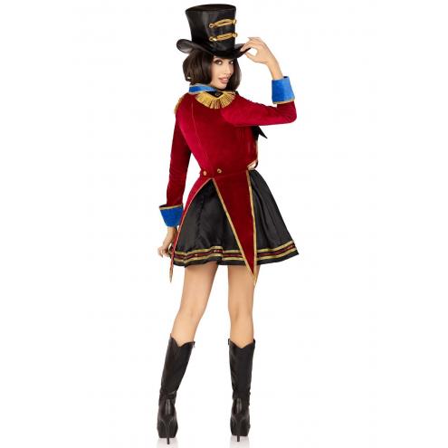 Костюм циркачки Leg Avenue Classic Ringmaster Costume S, сукня, капелюх