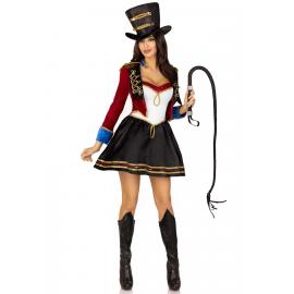 Костюм циркачки Leg Avenue Classic Ringmaster Costume S, сукня, капелюх - 3