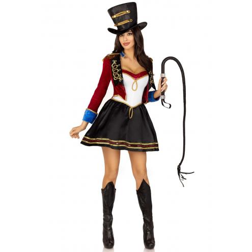 Костюм циркачки Leg Avenue Classic Ringmaster Costume S, сукня, капелюх