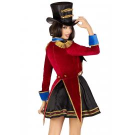 Костюм циркачки Leg Avenue Classic Ringmaster Costume S, сукня, капелюх - 2