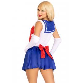 Еротичний костюм Сейлор Мун Leg Avenue Sexy Sailor XS, сукня, рукавички, бант - 2