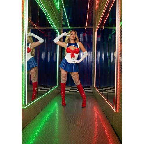 Еротичний костюм Сейлор Мун Leg Avenue Sexy Sailor М, сукня, рукавички, бант