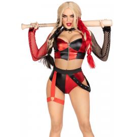 Эротический костюм Leg Avenue Crime Spree Sweetie Costume М, топ, шорты - 1