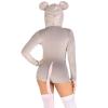 Комбінезон-костюм мишки Leg Avenue Comfy Mouse XS, з капюшоном