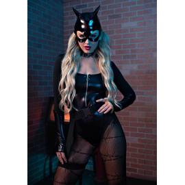 Еротичний костюм кішечки Leg Avenue Fierce Feline S, боді, пояс з підв'язкою, маска кішки - 7