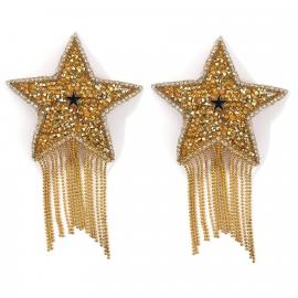 Пэстис-звезды с бахромой JSY Nipple Sticker RT236112 Gold, стикеры - 1