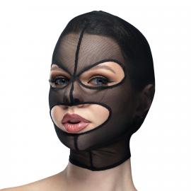 Маска сітка з відкритим ротом та очима Feral Feelings - Mask Black - 1