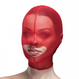 Маска сітка з відкритим ротом Feral Feelings - Hood Mask Red - 1