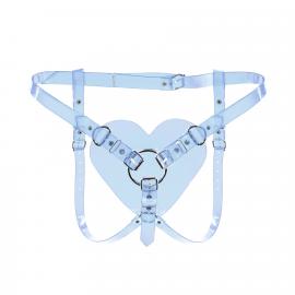 Трусики Сердце для страпона Feral Feelings - Hearts Strap-on Belt Trasparent - 1