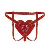 Трусики Сердце для страпона Feral Feelings - Hearts Strap-on Belt Red 