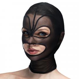 Маска серце сітка з відкритим ротом та очима Feral Feelings - Hearts Mask Black/Black - 1