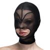 Маска сердце сетка с открытым ртом Feral Feelings - Hearts Mask Black/Black